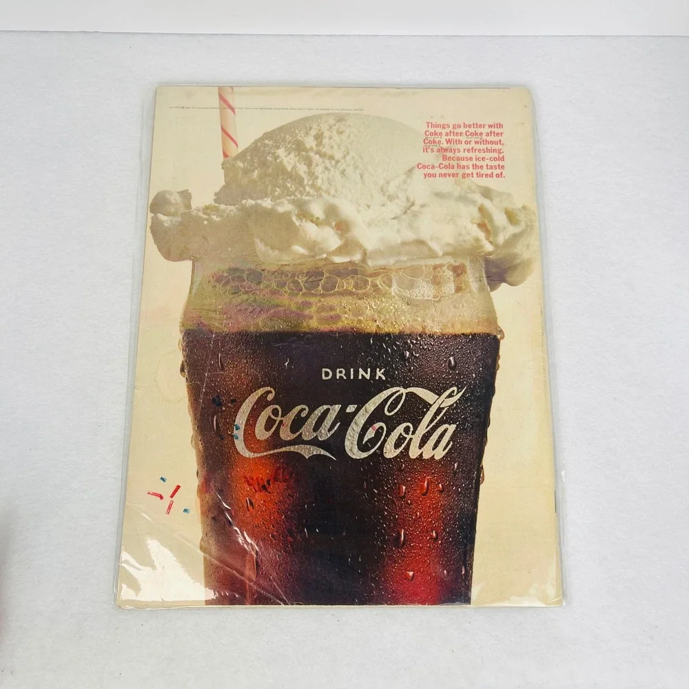 Vintage LIFE Magazine August 19 1966 Luci's Wedding Coca-Cola Ad Back Cover